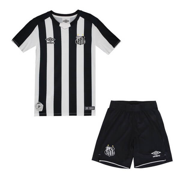 Camiseta Santos 1ª Niño 2019-2020 Blanco Negro